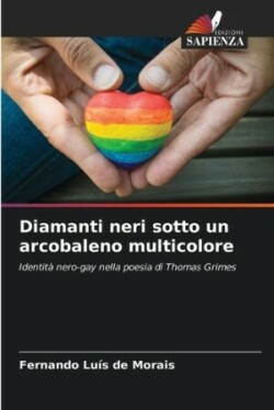 Diamanti neri sotto un arcobaleno multicolore