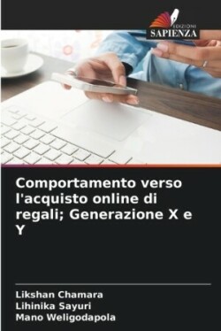 Comportamento verso l'acquisto online di regali; Generazione X e Y