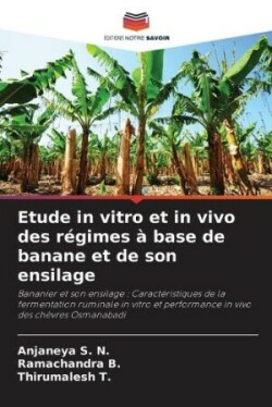 Etude in vitro et in vivo des régimes à base de banane et de son ensilage