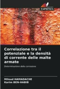Correlazione tra il potenziale e la densità di corrente delle malte armate