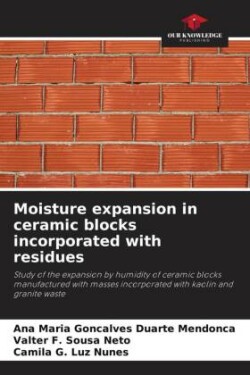 Moisture expansion in ceramic blocks incorporated with residues