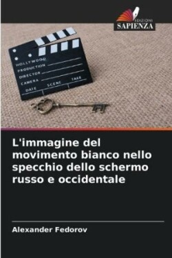 L'immagine del movimento bianco nello specchio dello schermo russo e occidentale