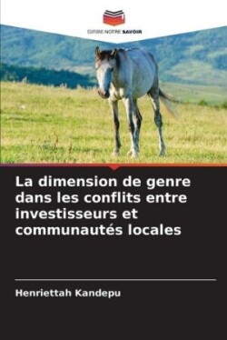 dimension de genre dans les conflits entre investisseurs et communautés locales