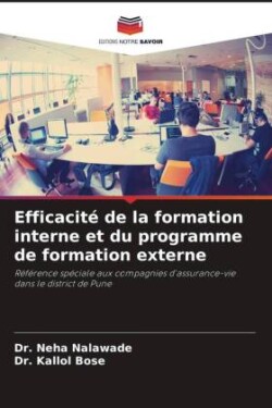 Efficacité de la formation interne et du programme de formation externe