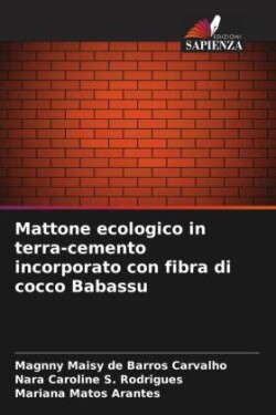 Mattone ecologico in terra-cemento incorporato con fibra di cocco Babassu