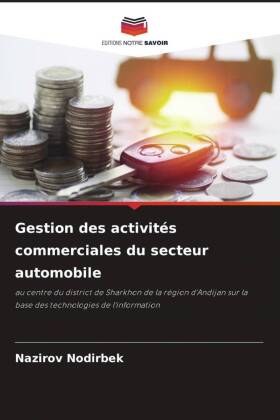 Gestion des activités commerciales du secteur automobile