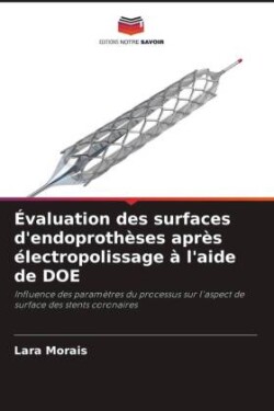 Évaluation des surfaces d'endoprothèses après électropolissage à l'aide de DOE