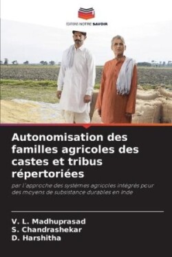 Autonomisation des familles agricoles des castes et tribus répertoriées