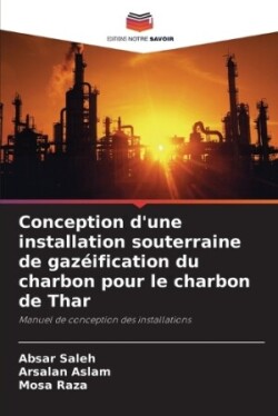 Conception d'une installation souterraine de gazéification du charbon pour le charbon de Thar