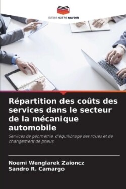 Répartition des coûts des services dans le secteur de la mécanique automobile