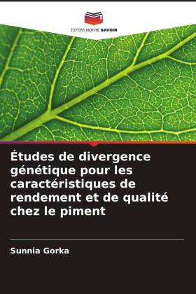 Études de divergence génétique pour les caractéristiques de rendement et de qualité chez le piment