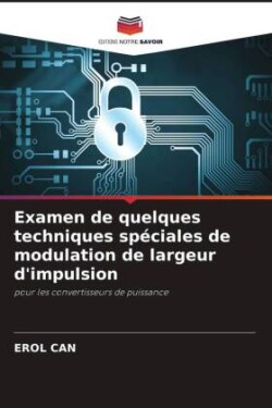 Examen de quelques techniques spéciales de modulation de largeur d'impulsion