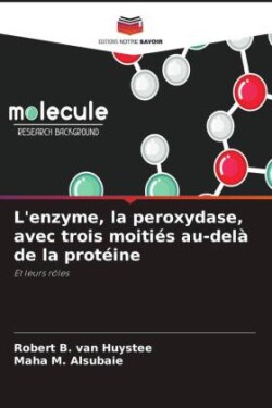 L'enzyme, la peroxydase, avec trois moitiés au-delà de la protéine