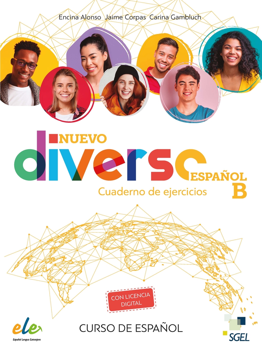 Nuevo Diverso Español B ejercicios + @ Cuaderno de ejercicios Espanol B + licencia digital (B1-B2)