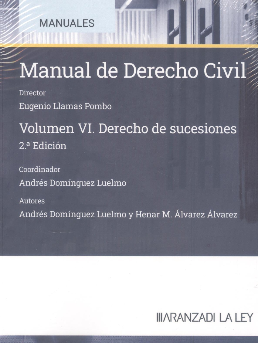 Manual de Derecho civil