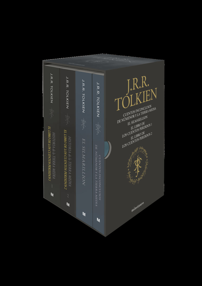 Estuche Tolkien 2 (Silmarillion, Cuentos Inconclusos, Hª Tierra Media 1 y 2)