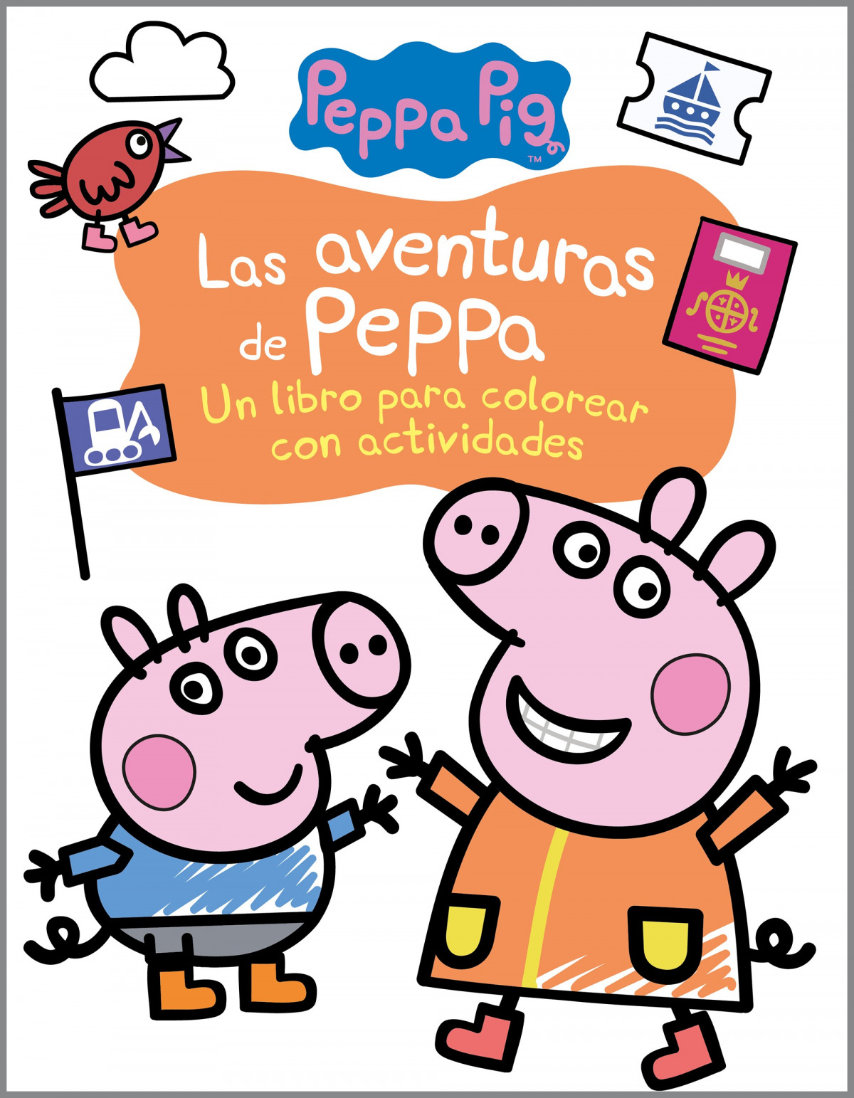 Las aventuras de Peppa (Actividades para colorear)