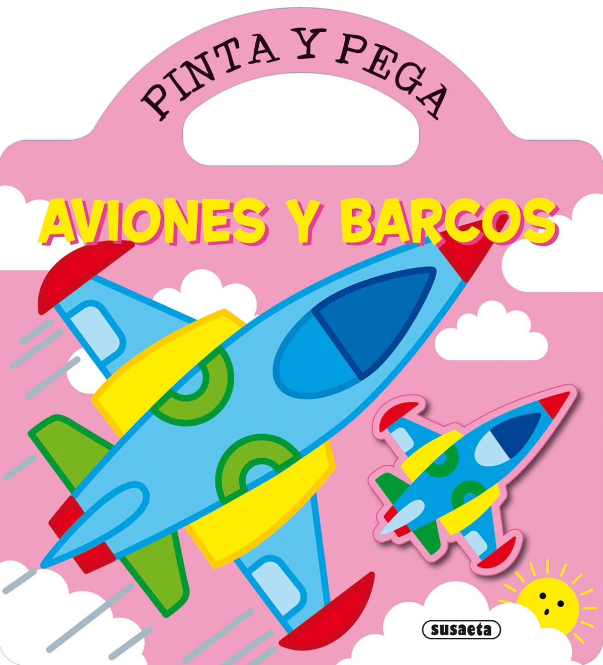 Aviones y barcos (pinta y pega)