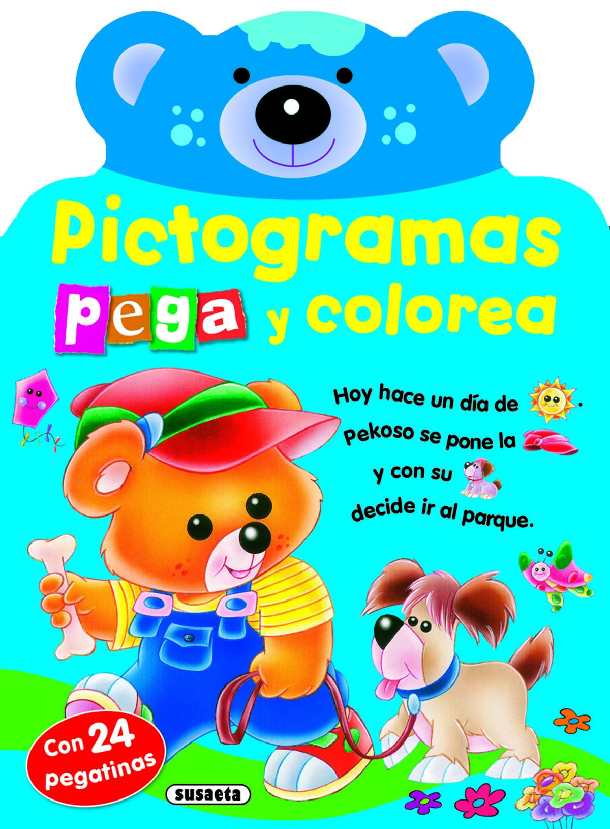 Pictogramas - Pega y colorea conejito