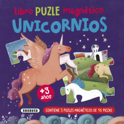 Libro puzle magnético. Unicornios