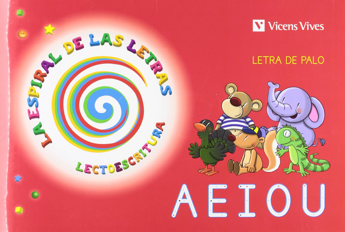 Lectoescritura letra palo A E I O U