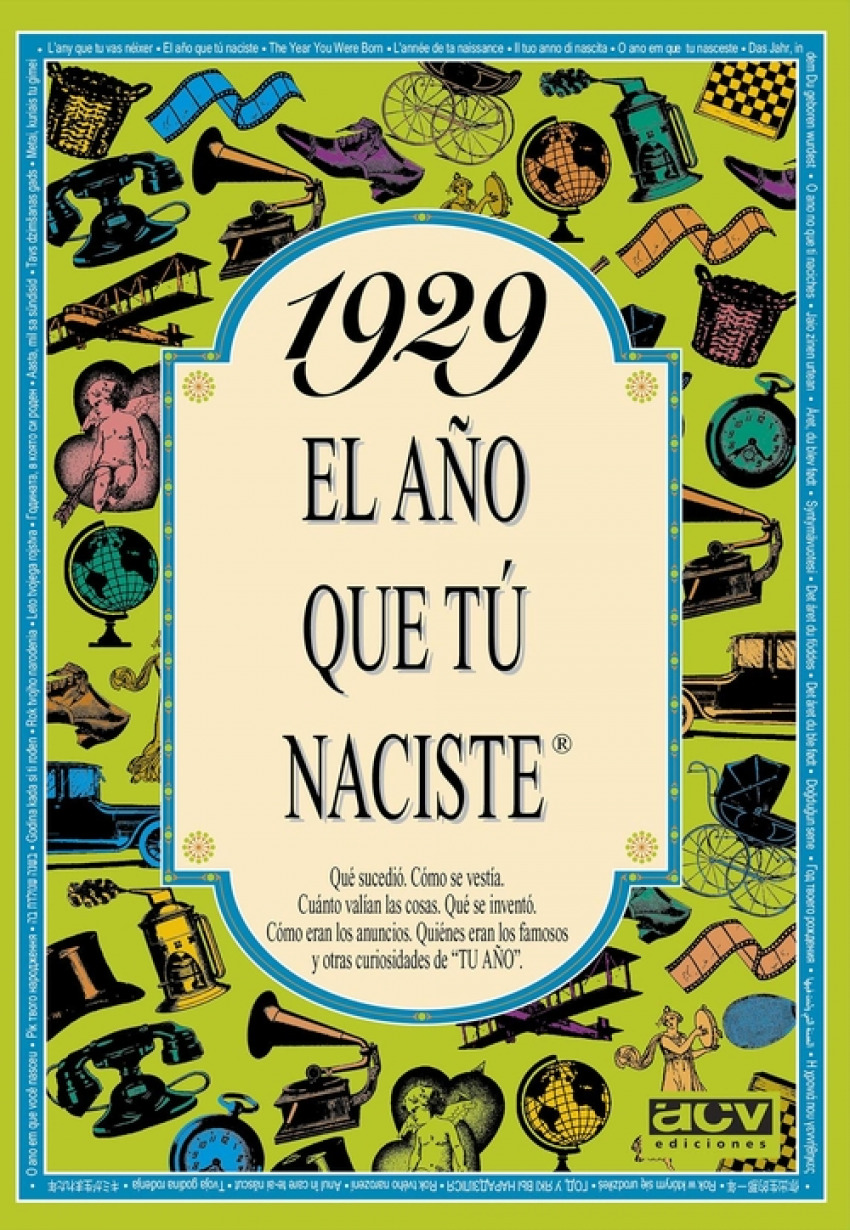 1929 año que tú naciste