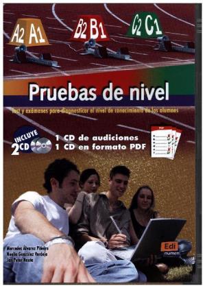 PRUEBAS DE NIVEL.(2 CDS).(NIVEL A1 A C2) CD-Audio + CD-Rom (Levels A1 to C2)