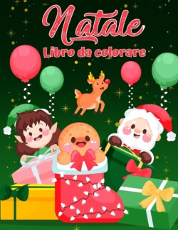 Libro da colorare natalizio per bambini piccoli e bambini