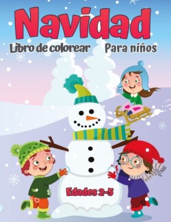 Libro para colorear de Navidad para ninos de 2 a 5 anos.