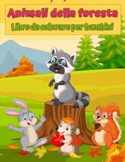 Libro da colorare animali per animali della fauna selvatica per bambini