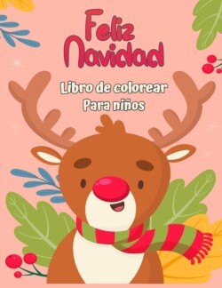 Feliz Navidad Libro para colorear para ninos 4-8