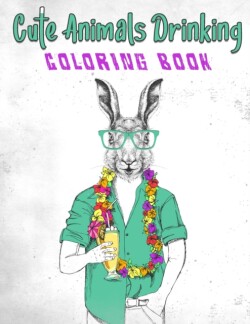 Cute Animals Drinking Coloring Book