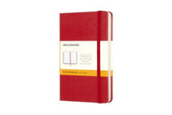 Moleskine Pocket Ruled Hardcover Notebook Scarlet Red