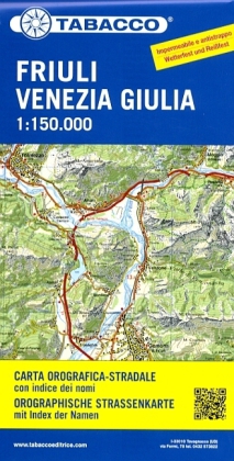 Friuli Venezia Giulia 1/150 road map