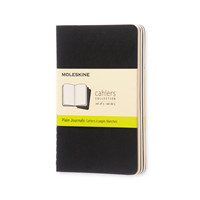 Moleskine Plain Cahier - Black Cover (3 Set)