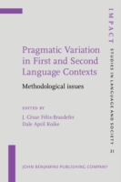 Pragmatic Variation in First and Second Language Contexts Methodological issues