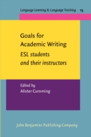 Goals for Academic Writing ESL students and their instructors