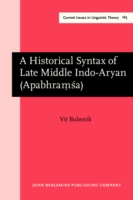Historical Syntax of Late Middle Indo-Aryan (Apabhraṃśa)