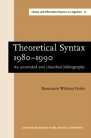 Theoretical Syntax 1980–1990 An Annotated and Classified Bibliography