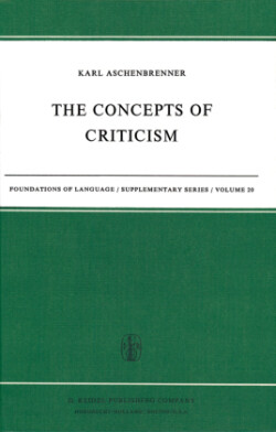 Concepts of Criticism