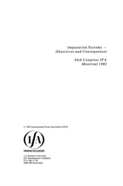 Imputation Systems:Objectives and Consequences