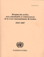Résumé des arrêts, avis consultatifs et ordonnances de la cour internationale de justice