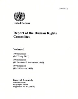 Report of the Human Rights Committee