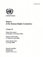 Report of the Human Rights Committee