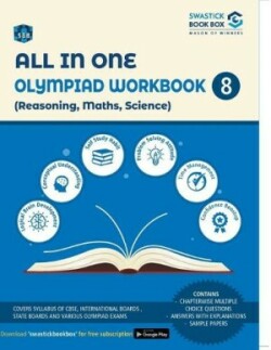 All in One Olympiad Workbook for Reasoning, Math, Scienceclass 8