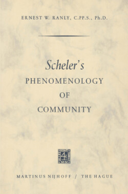 Scheler's Phenomenology of Community