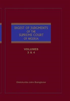 Digest of Judgments of the Supreme Court of Nigeria