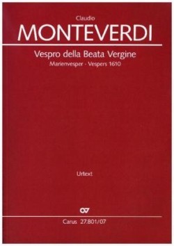 Vespro della Beata Vergine, Studienpartitur