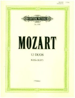 12 Duos for 2 Horns K487 (496a) (Transcribed for 2 Violins)