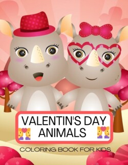 Valentine's Day animal Coloring Book for kids
